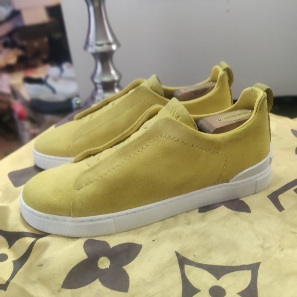 Zegna triple stitch sneakers